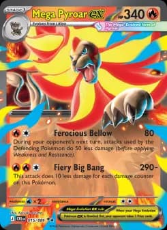 Mega Pyroar ex — ME04 015