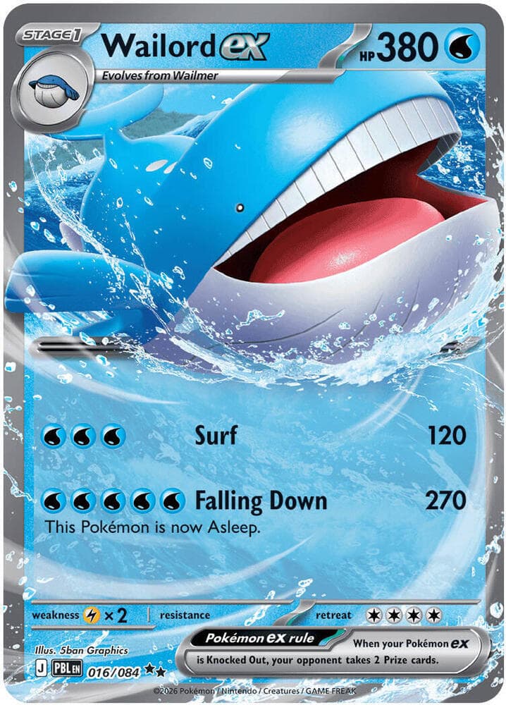 Wailord ex — ME05 016
