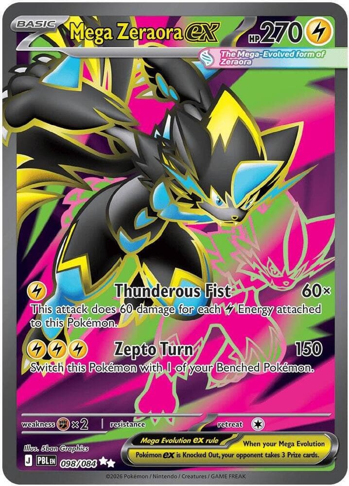 Mega Zeraora ex — ME05 098