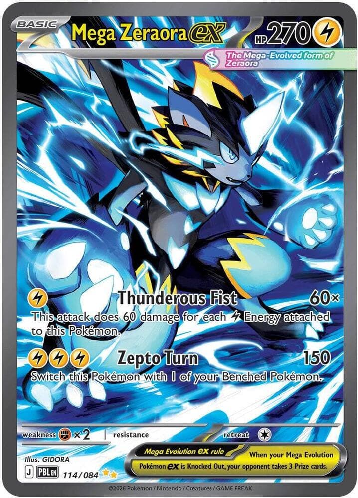 Mega Zeraora ex — ME05 114